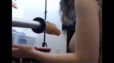 Babe pounded by machine video porn